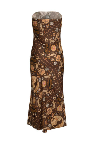 Aquarius Strapless Bias Dress