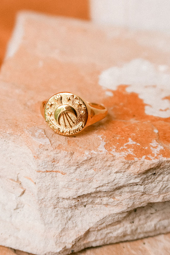 Sagittarius Stargazer Zodiac Ring