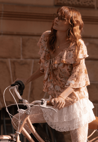 Stealing Beauty Short Sleeve Blouse